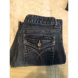 Calvin Klein Women's Lean Bootcut Jeans Denim Style WG31A59C Size 12